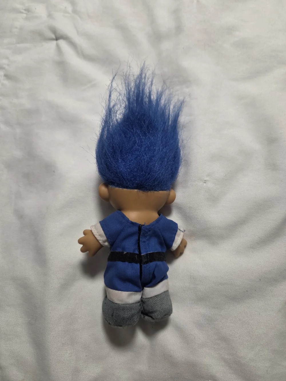 Blue Hair Lil' Slugger Troll Doll